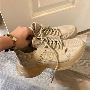 Steve Madden Stylish Beige Sneakers for Women